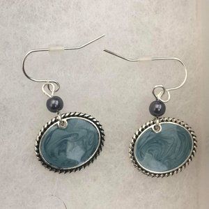 Blue Dangle Earrings